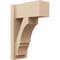 Ekena Millwork 8-in W x 16-in D x 24-in H Balboa Block Rough Cedar Woodgrain TimberThane Outlooker, Primed Tan OUTUR080X16X24BOA44RCPR - alternate 1